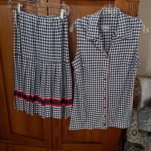 Vintage Domino 2-piece one of a kind dress